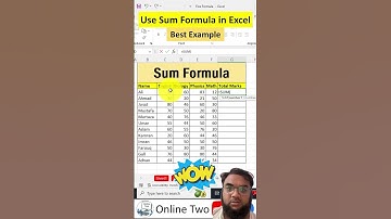 Sum formula in #excel #excelshortcuts #exceltips #exceltutorial