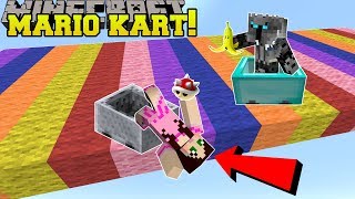 Minecraft: MARIO KART RACE!!! (POWER UPS, NEW RACES, & MORE!) Mini-Game