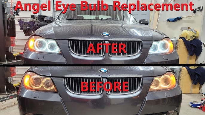 How to change the angel eyes H8 bulbs on BMW e90 lci FULL TUTORIAL 