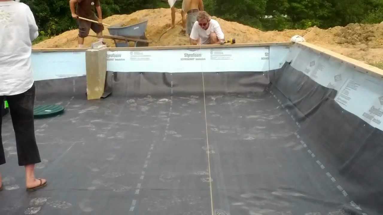 Pond Liner Into Footing You Pond Liner Into Footing