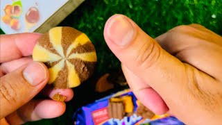 Oddly Satisfying | chocolaty candy biscuit AND 🍭lollipops ASMR video