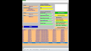 Person database  Appointment calendar with pictures in Excel VBA