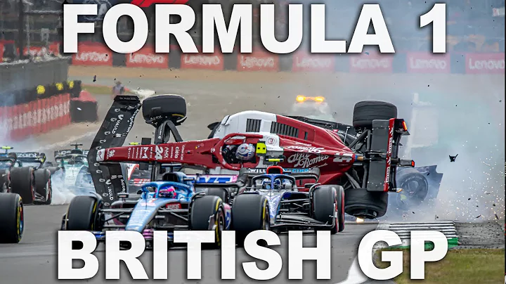 MASSIVE CRASH at the start of the BRITISH GRAND PR...