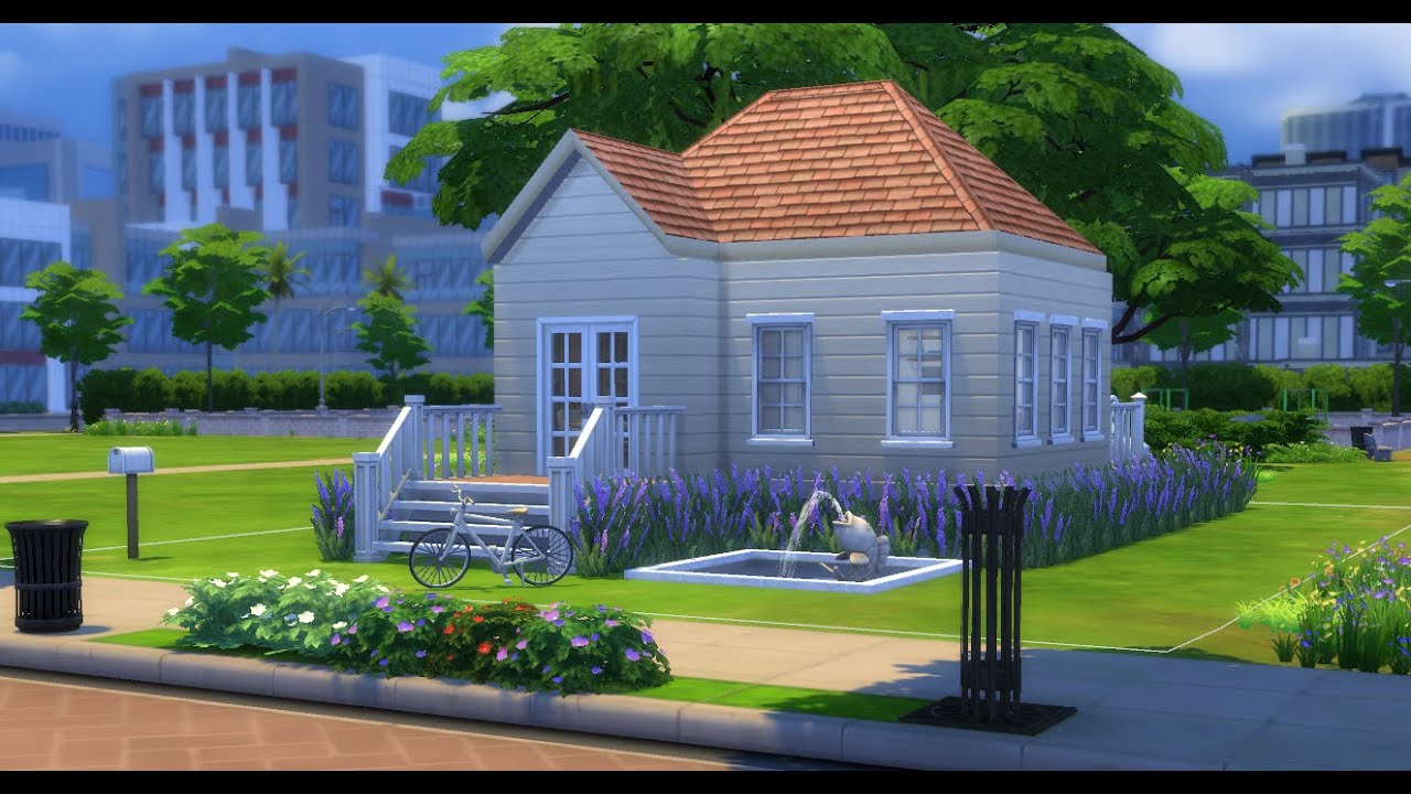 SIMS 4 SPEED BUILD TINY HOUSE YouTube