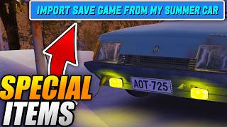 How to IMPORT SAVE from MY SUMMER CAR to MY WINTER CAR (EXTRA BONUS ITEMS)