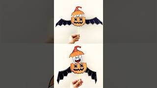 Easy Halloween craft ideas for kids #papercraft #halloween #puppet #craftchutney2 #youtubeshorts
