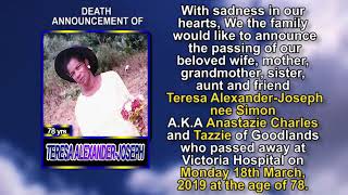 Teresa Alexander Joseph nee Simon short 1