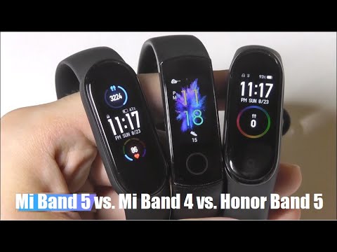 Comparison: Xiaomi Mi Band 5 vs. Mi Band 4 vs. Honor Band 5  - Best Budget Fitness Tracker?