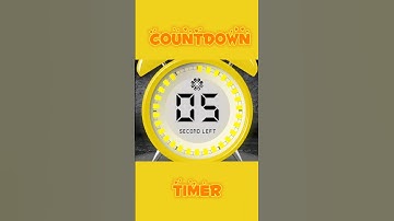 5 Seconds Timer - Five second countdown timer with alarm #focus #timer #success #automobile #count
