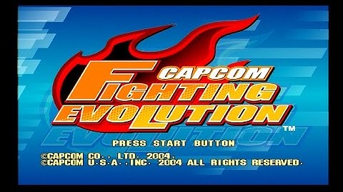 Capcom Fighting Evolution/Jam Intro Screen