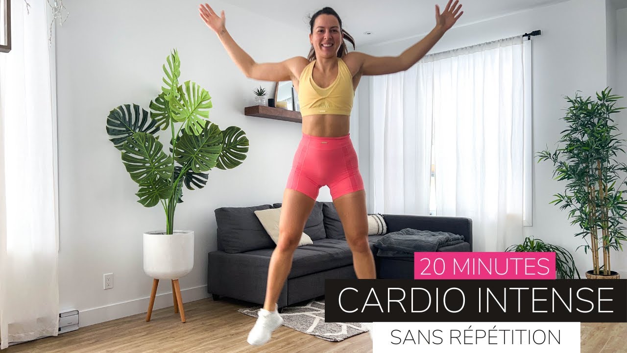 20 MIN Cardio à la maison sans matériel | Intense, sans répétition