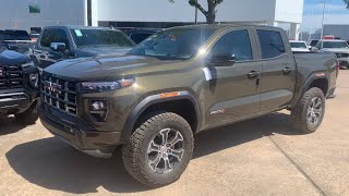 New 2024 GMC canyon AT4 deep bronze metallic delivery review