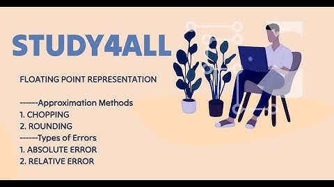 BCS054  -  FLOATING POINT NUMBER REPRESENTATION - ABSOLUTE ERROR, RELATIVE ERROR, CHOPPING, ROUNDING