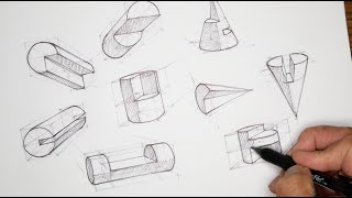 WORKSHOP (Week 5): Curvilinear Constructions in Estimated 1-point and 2-point Perspective