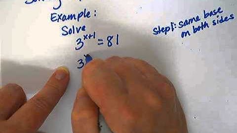 Solving Exponential Equations with common base