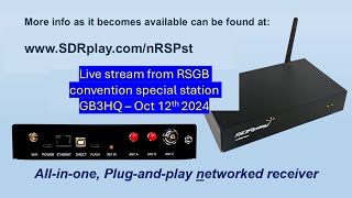 SDRplay nRSP-ST in the UK,  receiving  GB3HQ QSOs  live - second recording