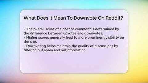 What Does It Mean To Downvote On Reddit? - Everyday-Networking