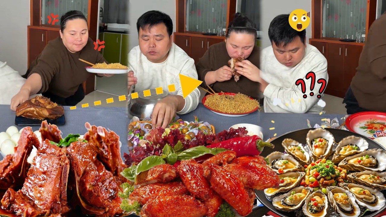 My silly husband hid the braised pork too much, so I secretly ate it all to give him a 'surprise'.