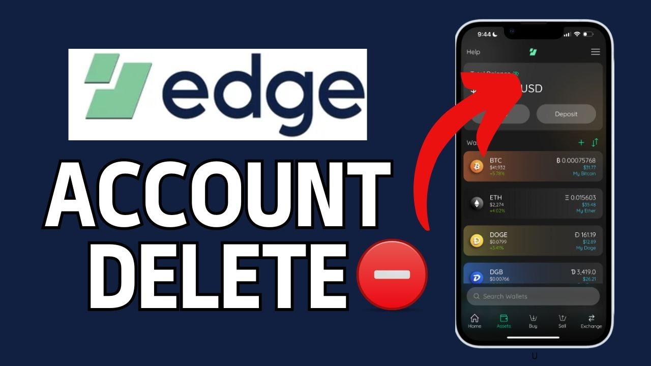 How to Delete Your Edge Crypto Account 2024? - YouTube