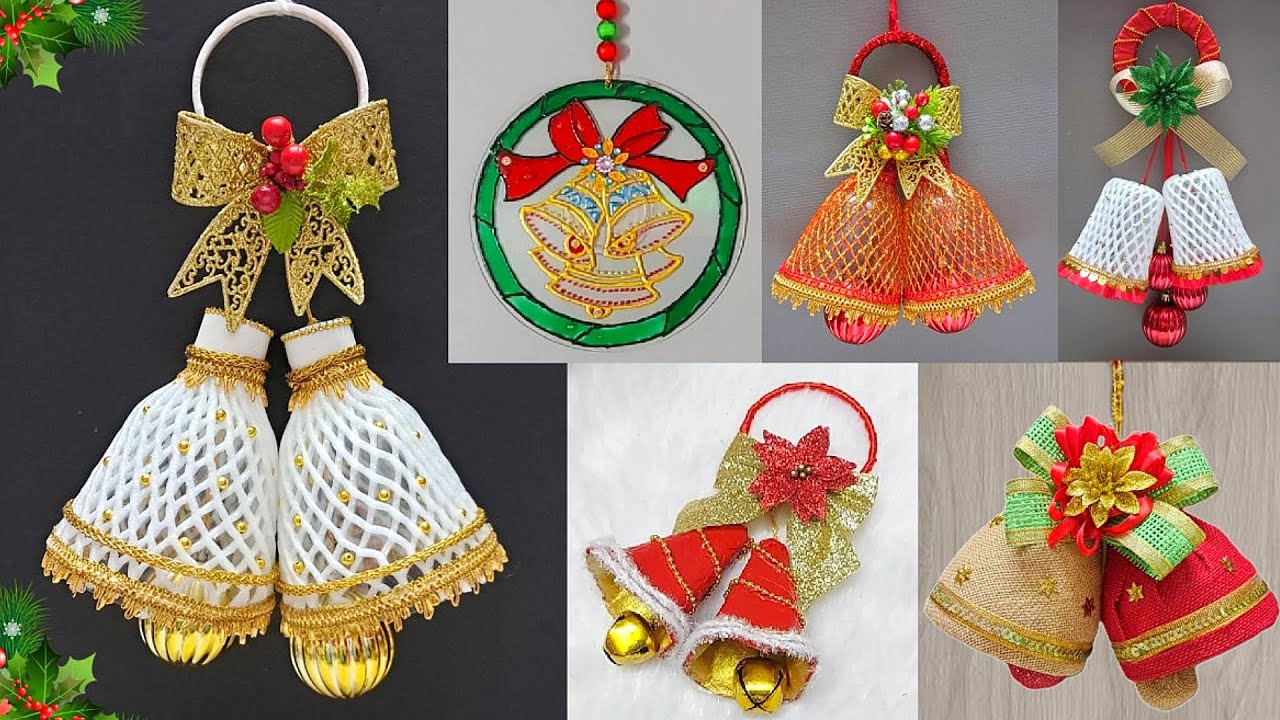 DIY 6 Christmas Bells ideas From Easily available materials | DIY Christmas craft idea🎄428
