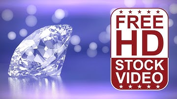Free Stock Videos – abstract animated diamond with particles on bluish ethereal background