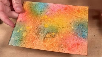 1. Textured Distress Ink Background Technique - Inky Backgrounds