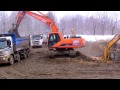 Escavatori in azione - Espansione di Lodz, Polonia - Excavators in action