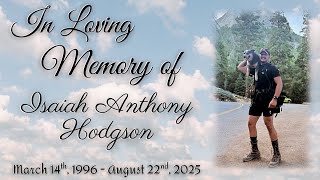 Celebration Of Life Isaiah Hodgson.