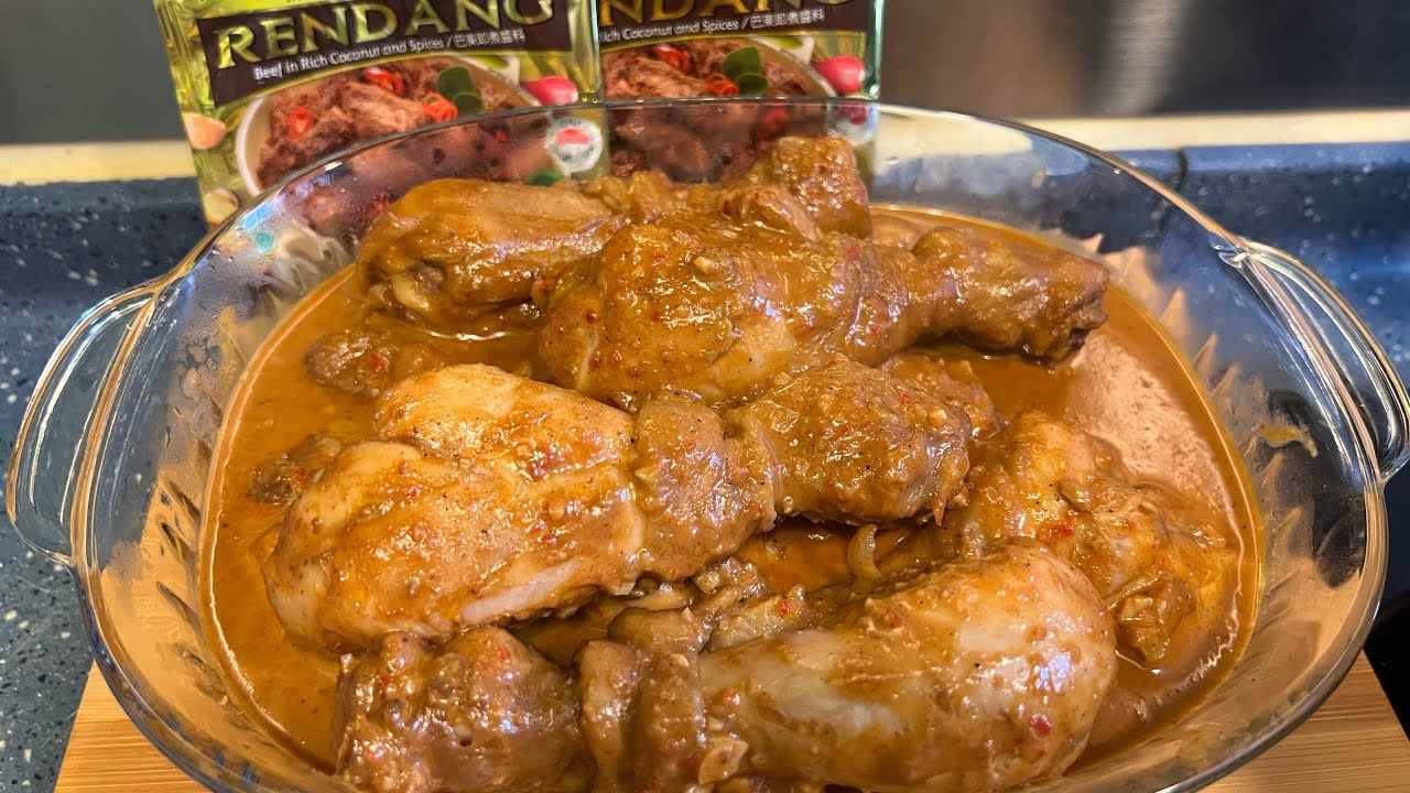 Masak rendang paha ayam bumbu racik yg simpel rasanya bikin nagih - YouTube