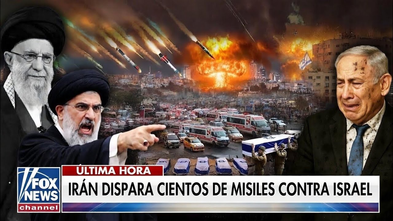 Ataque masivo a medianoche: Irán y Hezbolá disparan cientos de misiles contra Israel