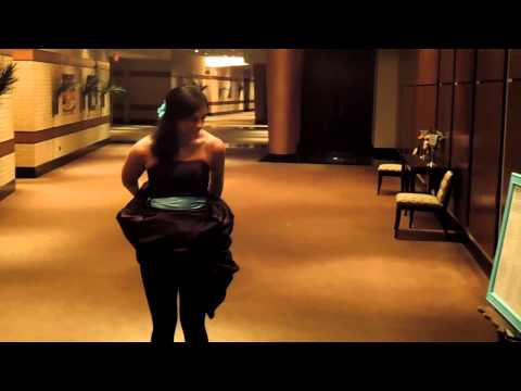 Bridesmaid backflips in full length dress  | Candid wedding behind-the-scenes @WeddingMix