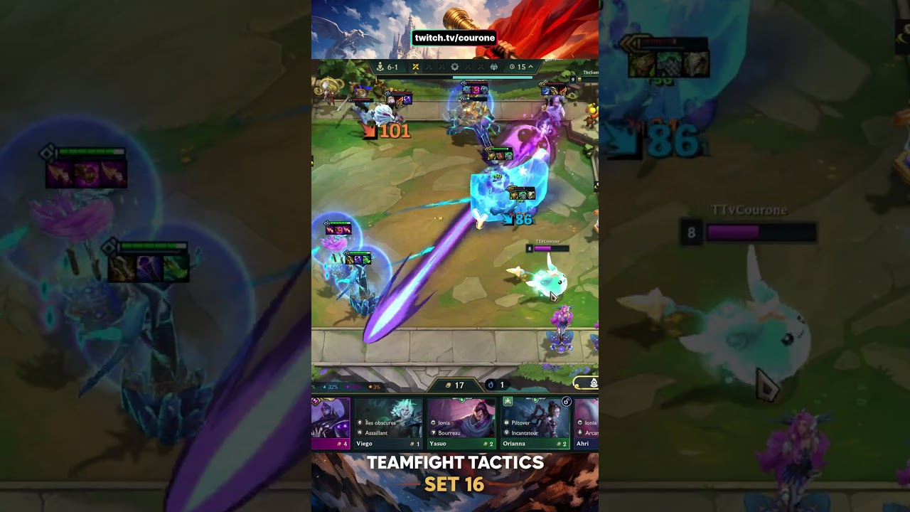 Braum 3⭐ VS Wukong & Yuanra 3⭐ TFT Set 16 #shorts