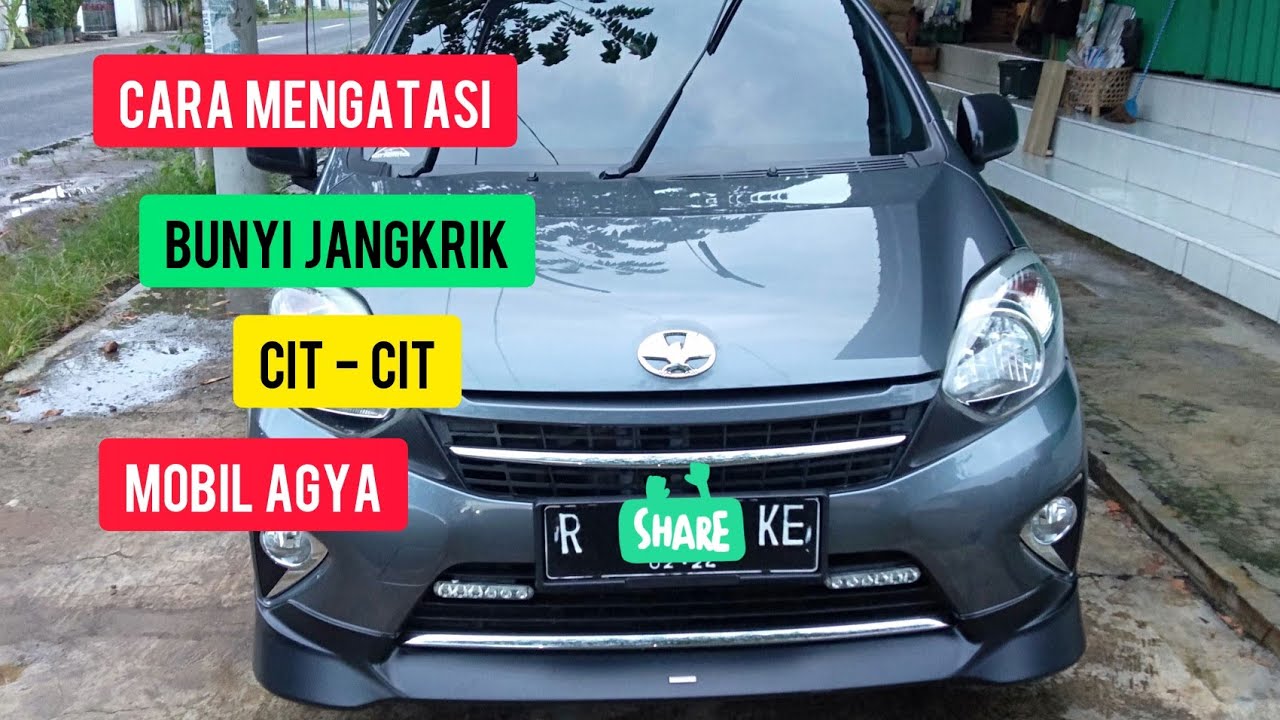 CARA MENGATASI BUNYI JANGKRIK ATAU CITCIT PADA MOBIL AGYA