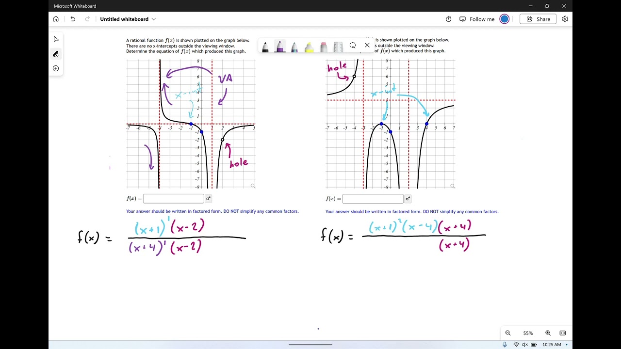 SM3.04.43 -- Sketching Rational Functions with Vertical Asymptote