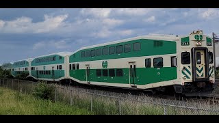 Old Cab Car 12 Cars Go Transit 254 With 641 Pulling Into Bronte