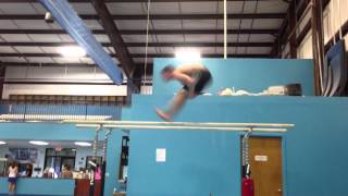 Evan Hymanson Double Pike Dismount Parallel Bars