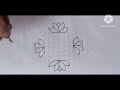 11*3*3 dots beautiful flowers rangoli||festival muggulu||friday special kolams||flower kolangal