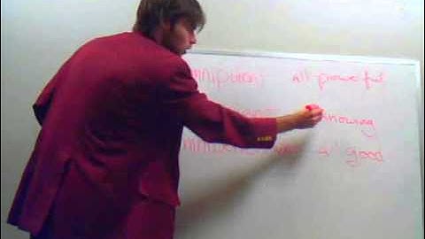 Omnipotent vs. Omniscient vs. Omnibenevolent