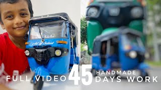 Full video/realistic handmade rickshaw/45days work/#realistic #rickshaw #handmade #dcmotor