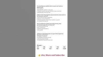 🎯 Toughest MCQs on Von Neumann Architecture! Test Now!#MCQ #UGCNET #ComputerArchitecture #GATE2025