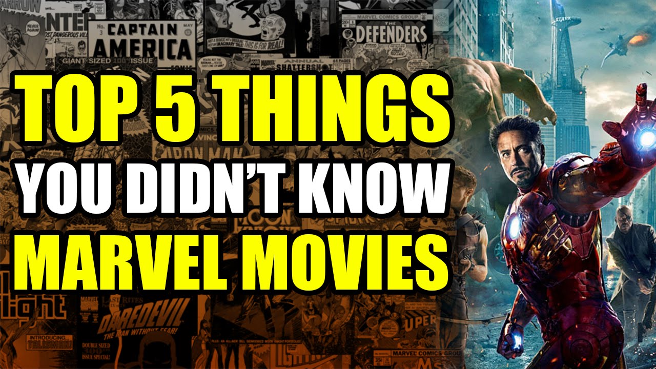 Top 5 things you didnt know about marvel movies - YouTube