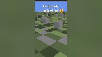 Our custom voxel game engine took its first steps today.