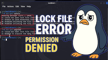 Fix “Could Not Open Lock File” Error in Kali Linux Easy & Fast