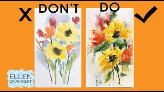 The DO's and Don'ts of creating Abstract Watercolor Flowers