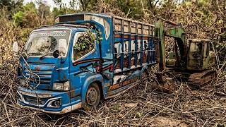 Berburu Dan Menemukan Miniatur Truk Excavator dan Truk Oleng Wahyu Abadi Terbengkalai