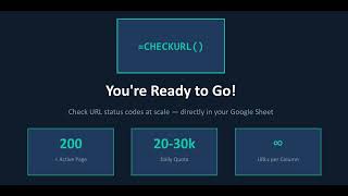How to Build a Bulk URL Status Checker in Google Sheets with Apps Script (Free SEO Tool 2026)