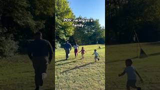 Mom and Dad race daughter and son #Familyshorts #familyFun #familytime