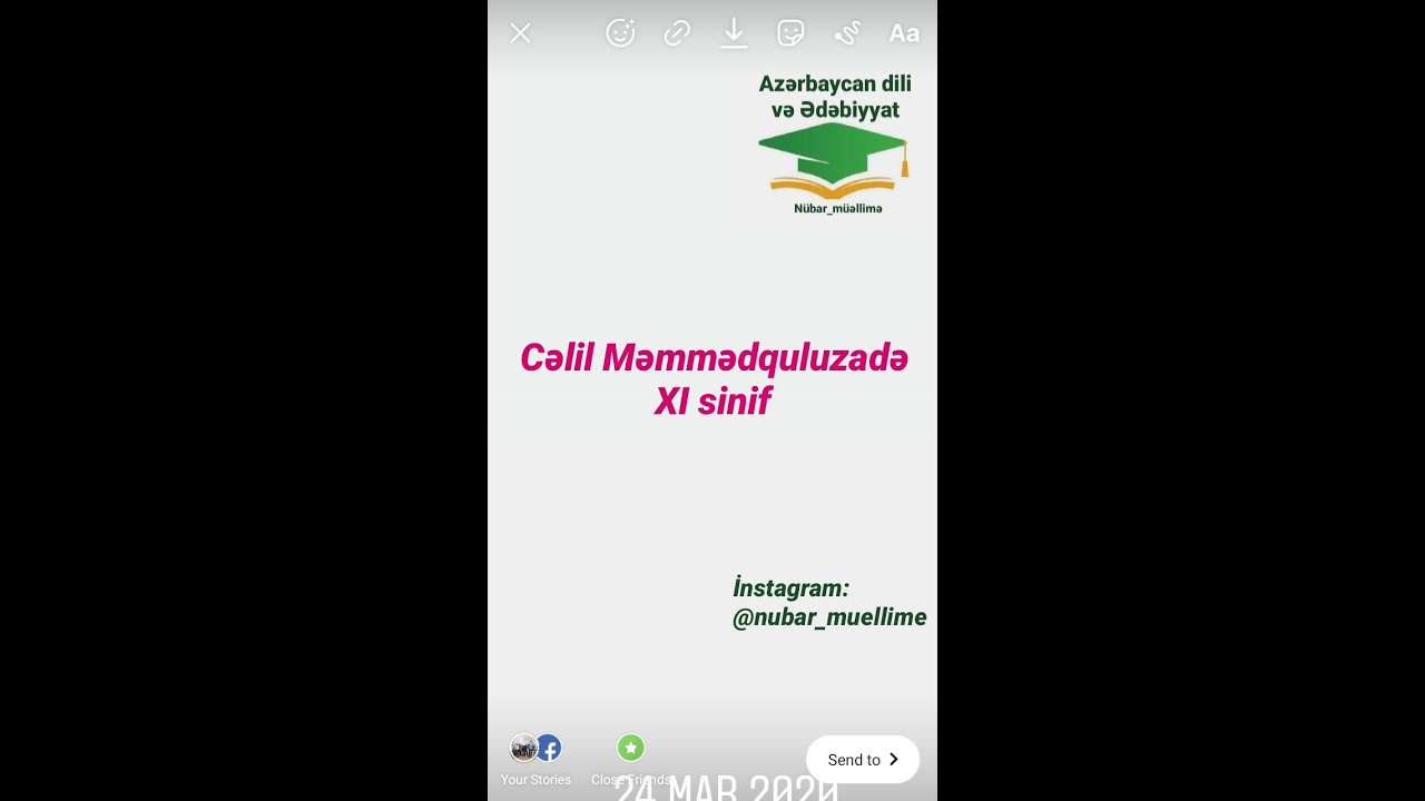 Cəlil Məmmədquluzadə 11-ci sinif Ədəbiyyatı Nübar_müəllimə