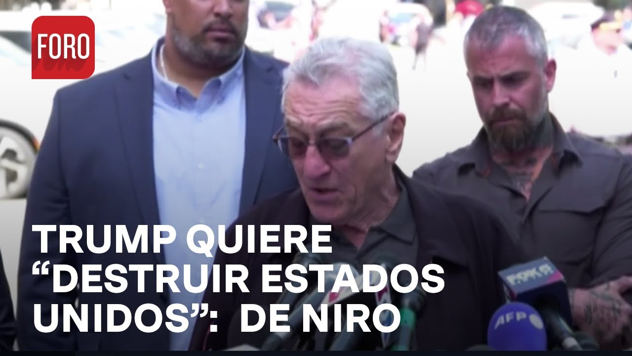 Robert De Niro despotrica contra Donald Trump - A Las Tres - YouTube