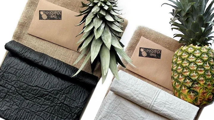 A designer uses pineapples to make vegan leather